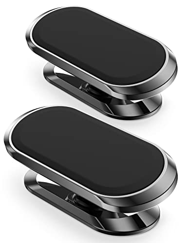 Magnetic Phone Holder for Car[2 Pack],Phone Holders for Your car [Upgrade Magnet] -360 Rotation,Car Magnet Phone Mount Compatible with All Cell Phone - color: Black