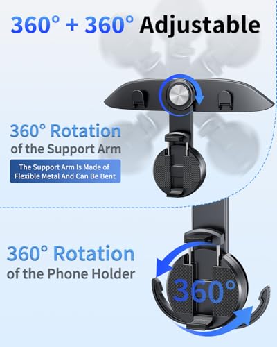 1 Pack Car Seat Hooks & Phone Mount for Tesla Model Y(Juniper) Model 3(Highland) Accessories 2026 2025 2024 2023 2022 2021, Multifunction Clip Phone Holder| Car Seat Back Storage Hook Purse/Bag - color: Metallic Black