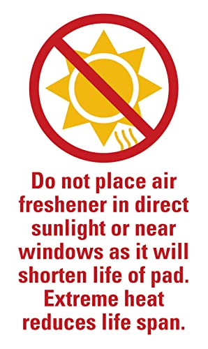 Individually Wrapped - Professional Car Air Freshener Pads - Remove Smells & Add Ambience (15 Per Pack) (New Car) - color: New Car