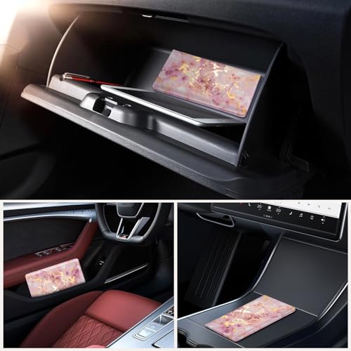Car Registration and Insurance Holder，Colour Patterns Men Women Car License Document Registration and Insurance Card Holder - color: Gold Dust Marble