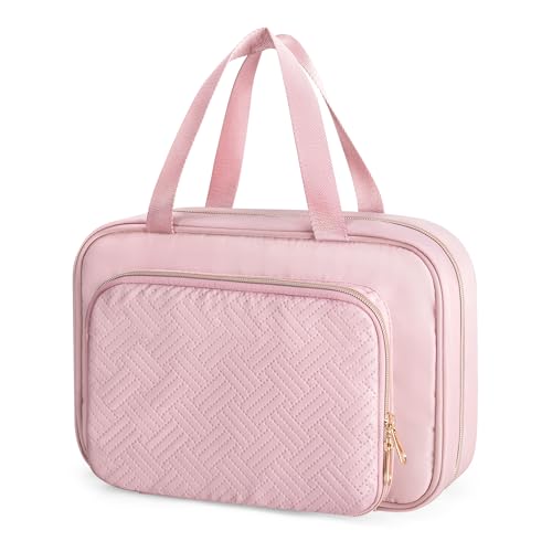 Fasrom Travel Toy Storage Organizer Bag, Water-Resistant Hanging Bag for Small Toys, Dolls & Snacks, Portable & Lightweight for Long Car Rides, Plane Trips, and Family Outings, Pink - color: Pink