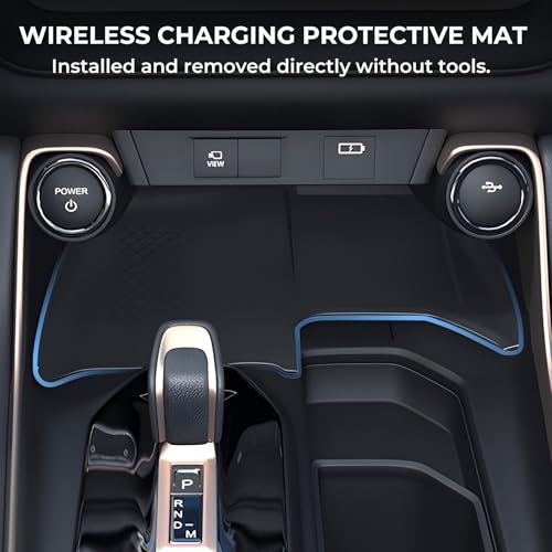 Wireless Charging Protective Mat for Toyota Grand Highlander 2026 2025 2024, Center Console Interior Accessories Silicone Anti-Slip Wireless Charger Cover Pad for 2024-2026 Grand Highlander - style: Fits for Toyota Grand Highlander 2024-2026