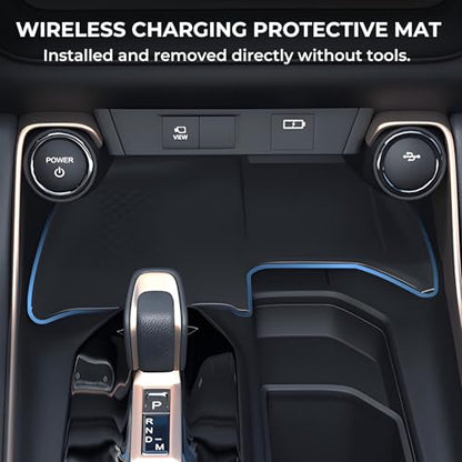 Wireless Charging Protective Mat for Toyota Grand Highlander 2026 2025 2024, Center Console Interior Accessories Silicone Anti-Slip Wireless Charger Cover Pad for 2024-2026 Grand Highlander - style: Fits for Toyota Grand Highlander 2024-2026
