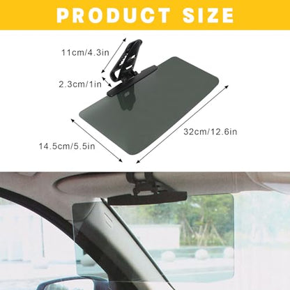Universal Car Sun Visor Extension with Anti-Glare & UV Protection - Polarized Lens Technology for Windshield Glare Reduction, Safe Driving Accessory - color: 1pcs