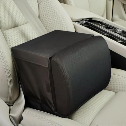 Car Seat Organizer, 2-in-1 Storage Box and Lumbar Support Cushion for Front Back Seat, 600D Oxford Cloth, 30L Collapsible Design, Road Trip Essentials, Universal Fit, Black - size: Lumbar support + storage
