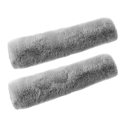 GAMPRO Car Seat Belt Pad Cover, 2-Pack Soft Car Safety Seat Belt Strap Shoulder Pad for Adults and Children, Suitable for Car Seat Belt, Backpack, Shoulder Bag - color: gray
