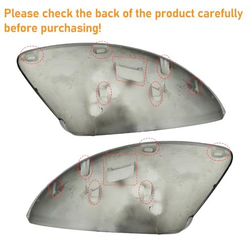 Moonlinks Compatible with Nissan Sentra 2020 2021 2022 2023 2024 Side Mirror Cover Replacement,Glossy Black Left Driver&Right Passenger Clip-on Mirror Cap for Sentra S/SR/SV/Sense/Advance/Exclusive - color: Black-Pair