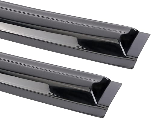 Tape-on Side Window Visor Deflector Rain Guard Set for 2011-2022 Dodge Charger Side Window Visor Rain Sun Wind Deflectors Guard Vent Shade Black 4 PCS 94313 - size: 2011-2022 Dodge Charger