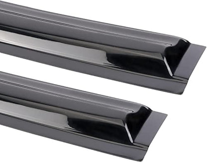 Tape-on Side Window Visor Deflector Rain Guard Set for 2011-2022 Dodge Charger Side Window Visor Rain Sun Wind Deflectors Guard Vent Shade Black 4 PCS 94313 - size: 2011-2022 Dodge Charger