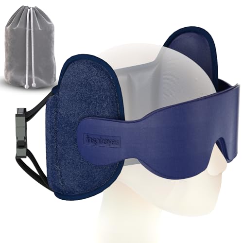 Inspireyes Travel Pillows for Airplanes, Airplane Pillow with Sleep Eye Mask, Comfortable Travel Essentials for Long Flight, Car Trip, 360° Headrest, Royal Blue - color: U-royal Blue