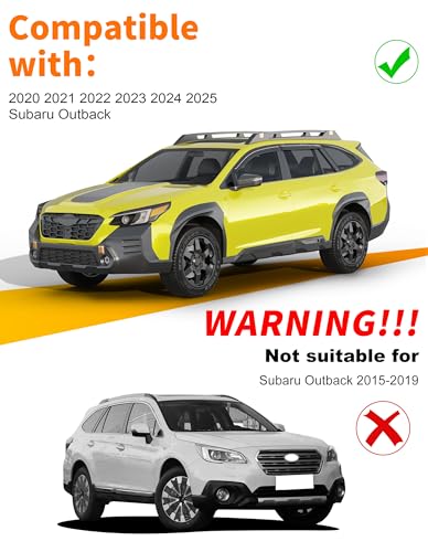 Low-Profile Window Rain Guard for Subaru Outback 2020 2021 2022 2023 2024 2025 Side Window Visors Extra-Thick Vent Visor Window Deflectors Vent Shades Car Accessories - size: Fit for 2020-2025 Subaru Outback