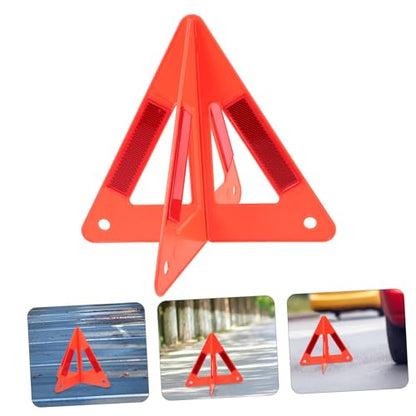 ULTECHNOVO 2sets Reflective Safety Triangles for Car Roadside Emergency Warning Signs High Visibility Compact Storage for Vehicles