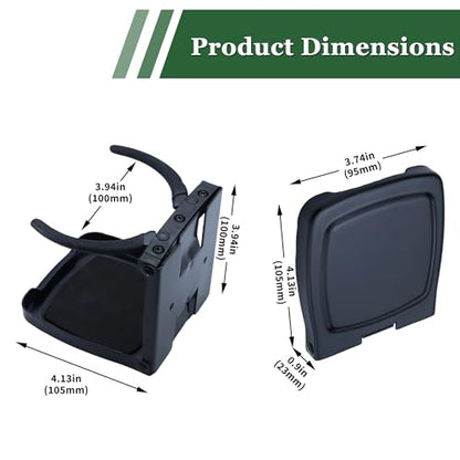 Cup Holders 304 Stainless Steel Adjustable Cup Holder Folding Cup Holders for Car Home Trucks RVs Vans Boats Campers Caravans Yacht（Black） - color: Black