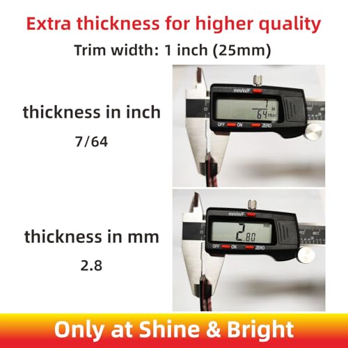 16Ft Chrome Silver Extra Thick Auto Molding Trim Universal Bumper Window Door Body Side Decorative Strip Scratch-Proof (Width: 1inch [25mm]) - size: Width: 1inch [25mm]