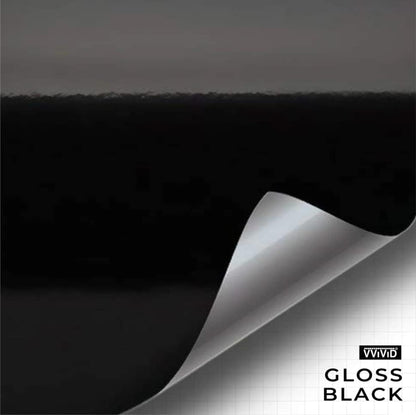 VViViD Black Gloss Air-Release Adhesive Vinyl Tape Roll (17.75 Inch x 20ft) - size: 17.75" x 20ft