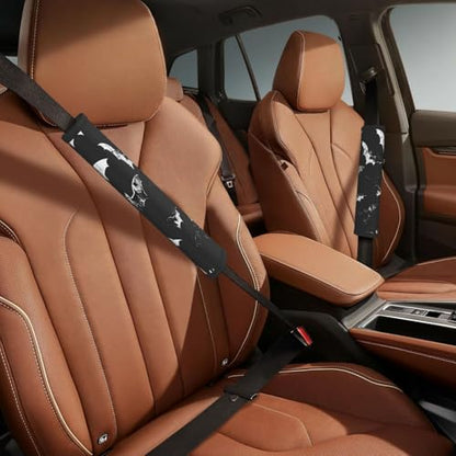 Seat Belt Cover Pad Halloween Animal Bats Soft Safety Car Automotive Seat Belt Pads Cushion Shoulder Strap Covers for Cars or Bags, 2 Pcs - color: Halloween Animal Bats