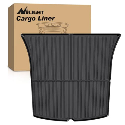 Nilight Cargo Mats for Tesla Model Y 5 Seat 2020 2021 2022 2023 2024 2025 All Weather Protection Heavy Duty Cargo Liners - color: 2020-2025 Tesla Model Y 5 Seat Cargo Mat
