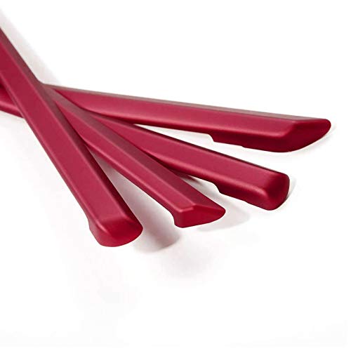 x xotic tech 4pcs Car Interior Door Molding Strip Trim Cover Compatible with BMW 3 Series F30 F31 2012 2013 2014 2015 2016 2017 2018 (Red) - color: Red