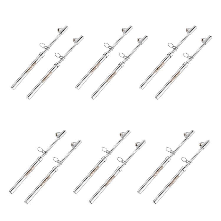 GODESON Dual Head Tire Pressure Gauge,Heavy Duty Pen Tire Gauge Range 10-150PSI; 1-10Bar,Dual Head Truck Air Pressure Gauge (Pack of 12)… - size: 12pack