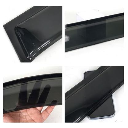 4Pcs Window Visors Vent Deflectors for Acura TL Sedan 2009-2014 Tape-on Rain Guards Shade - size: TL Sedan 2009-2014
