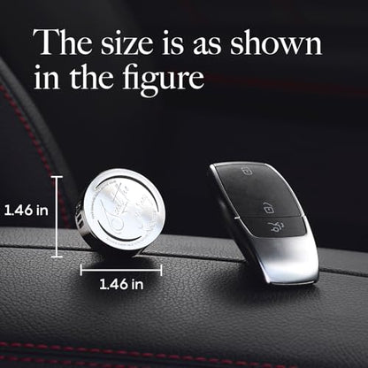 Car Air Freshener Vent Clip, 5 Pack Refills, Essential Oil Car Diffuser (1 Metal Clip + 5 Fragrance Pads), Long Lasting 80 Days, Easy to Clip on Vent,Sweet Vanilla - color: white
