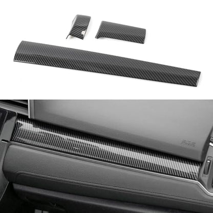 YINGTUU for Honda Civic Accessories 10th Gen 2016 2017 2018 2019 2020 2021 Interior Car Center Console Trim Panel Sticker Protection Carbon Fiber Pattern - color: Dashboard Panel Cover