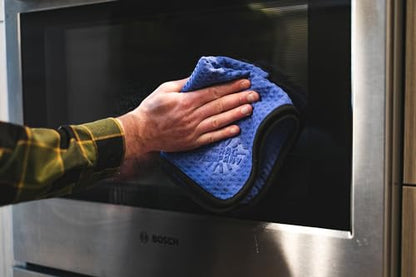 The Rag Company Dry Me A River, Professional Korean 70/30 Blend Microfiber Waffle-Weave Drying & Detailing Towels, Soft Suede Edges, 390 GSM, 16x24 Inches, Royal Blue, 3-Pack - color: Royal Blue, size: 16in x 24in