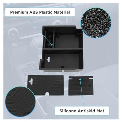 Center Console Organizer Compatible with 2025-2026 Toyota 4Runner (6th Gen) Interior Accessories, Armrest Storage Box Glove Organizer Tray Insert with Coin and Sunglasses Holder - size: Center Console Organizer