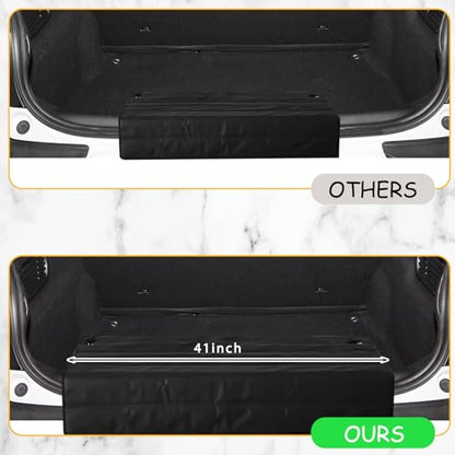 Tinideya Large Rear Bumper Protector for Cars 41 x 25 Inch Bumper Guard Foldable Protective Mat Dog Blanket Cargo Liner Preventing Scratches While Unloading and Loading for SUV Van Truck Vehicle - size: 41 x 25 Inches