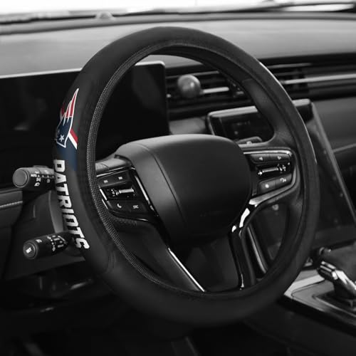 Sports Leather Steering Wheel Cover Car Accessories, Universal Size fit 14-15 Inch All Vehicle Steering Wheel Cover - color: A-E-P