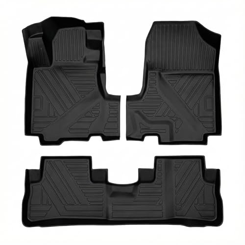 CRV Floor Mats Compatible with 2007-2011 Honda CR-V，All Weather Protection Waterproof Durable Anti-Slip Odorless Custom-fit TPE Floor Liner Front and Rear Row Set - size: 1）For Honda CRV（2007-2011 ）Floor Mats