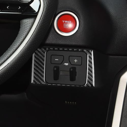 NVCNX Real Premium Carbon Fiber for Toyota Tundra 2022-2026 / Sequoia 2023-2026 2024 2025 Car Dash Trailer Brake Controller Panel Cover Interior Trim Accessories Thick Overlay Sticker Decal 1PC - color: Dash Trailer Brake Controller Panel Trim