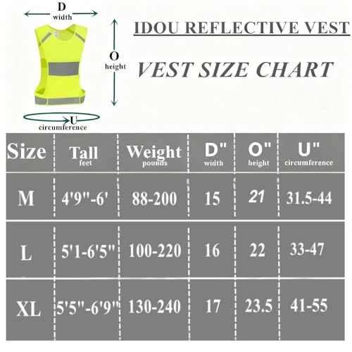 Reflective Vest Safety Running Gear with Pocket for Running Biking Walking - color: Neon Yellow, size: Medium