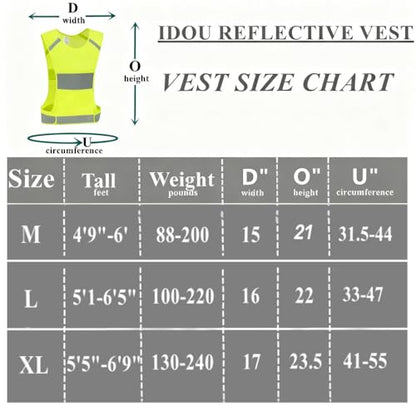 Reflective Vest Safety Running Gear with Pocket for Running Biking Walking - color: Neon Yellow, size: X-Large