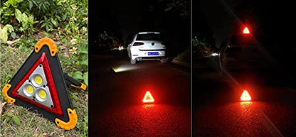 Red Emergency Roadside Safety Light with Charging Port – Hazard Warning Light for any Vehicle