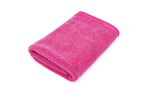 The Rag Company - Premium FTW Microfiber Cleaning Towels for Glass, Windows, Mirrors, Polished Surfaces - Streak-Free, Scratchless, 16" x16”, Pink, 3-Pack - color: Pink