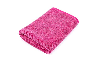 The Rag Company - Premium FTW Microfiber Cleaning Towels for Glass, Windows, Mirrors, Polished Surfaces - Streak-Free, Scratchless, 16" x16”, Pink, 3-Pack - color: Pink
