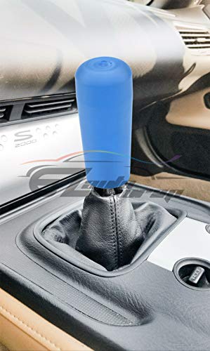 EZAUTO WRAP Blue Shift Knob Stick Frosted Matte Crystal Bubble Long Throw Gear Shifter 10cm - color: Matte Blue, size: 10cm