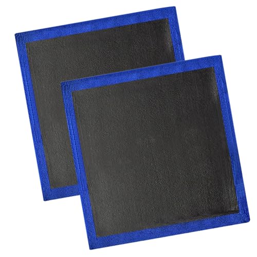 2PCS Clay Bar Towel for Auto Detailing, 12" x 12" Fine Grade Microfiber Car Chamois Towel, No-Scratch DIY Detail Clay Bar Alternative Cloth Mud Strip Cleaner Tool for Cars Detailing (2PCS) - size: 2PCS