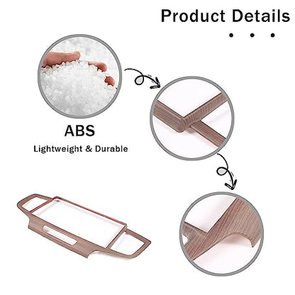 Dashboard Navigation Panel Frame for Honda Pilot 2019-2022/ Ridgeline 2021-2023/ Passport 2019-2023, ABS Material Center Console GPS Screen Panel Frame Trim Accessories (Pear Wood Grain) - color: Pear Wood Grain