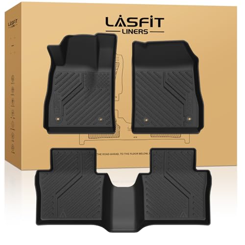 LASFIT Floor Mats for Chevrolet Chevy Impala 2014-2020 Car Floor Mats, All Weather TPE Custom Fit Floor Mats for Cars, 1st and 2nd Row Car Floor Liners for Impala Accessories Black - size: Floor Mats for Chevrolet Impala 2014-2020