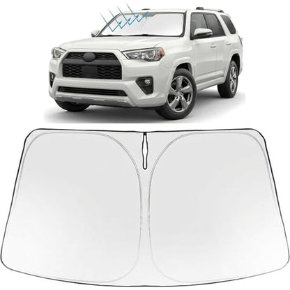 Proadsy Windshield Sun Shade for 4Runner 2025-2026 SR5, Trail, TRD (Off-Road, Premium, Pro) Limited Foldable Front Sunshade Protector Sun Visor Blocks UV Rays Keep Car Cooler Accessories - size: 4runner 2025-2026