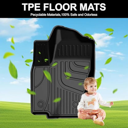 AOMSAZTO Floor Mats Compatible with 2024 2025 Toyota Land Cruiser & Lexus GX550: All Weather Floor Liner Replacement for 2025 Toyota Land Cruiser Interior Accessories - style: 2024-2025 | For Toyota Land Cruiser Floor Mats