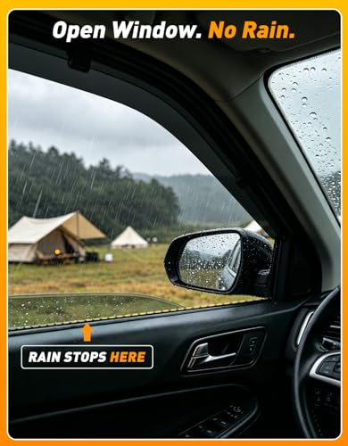 in-Channel Window Rain Guard for Dodge RAM 2500 3500 2019-2026 Crew Cab Mega Cab Rain Guards Side Truck Window Visors Low Profile Vent Visor Window Deflectors Vent Shades Car Accessories - size: 2019-2026 Dodge RAM 2500 3500 Crew Cab