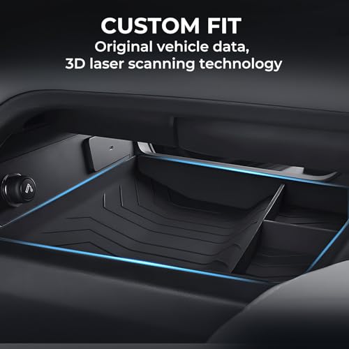 Lower Center Console Organizer Tray for Land Rover Defender 90/110/130 2026 2025, Interior Accessories Insert Tray Storage Box for 2025-2026 Defender, Black - style: 2) Fits for 2025-2026 Defender, Lower