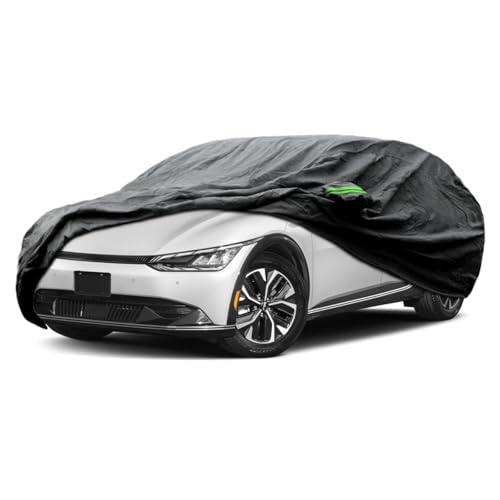 Proadsy Car Cover Custom Fit for Kia EV6 2022-2025 2026, Waterproof All Weather for Automobiles, Full Exterior Cover Rain Snow Sun Protector Indoor Outdoor Car Cover - size: Kia EV6