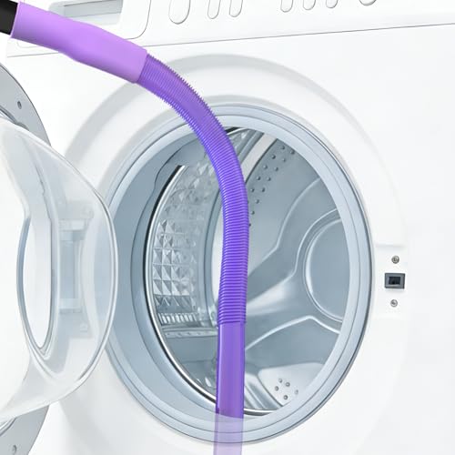 Upgraded Dryer Vent Cleaner Kit: Universal Vacuum Hose Attachment for Lint Removal Fits All Vacuums Cleaner Dryer Cleaning Tools for Clogged Ducts (Purple) - color: Purple