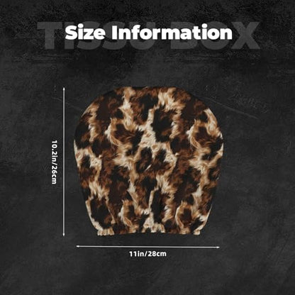 Cars Headrest Cover Cow Cowhide Stylish Car Seat Head Rest Covers for Men & Women 2 Piece Brown Headrest Protector for Most Trucks, Vans, Sedans, SUV - color: Lovely Cow