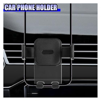 YoRise Car Vent Phone Mount, 360° Rotation Car Phone Holder with Metal Hook Clip, Smartphone Automotive Mount, Vehicle Air Vent Smartphoe Holder (Gray) - color: Gray