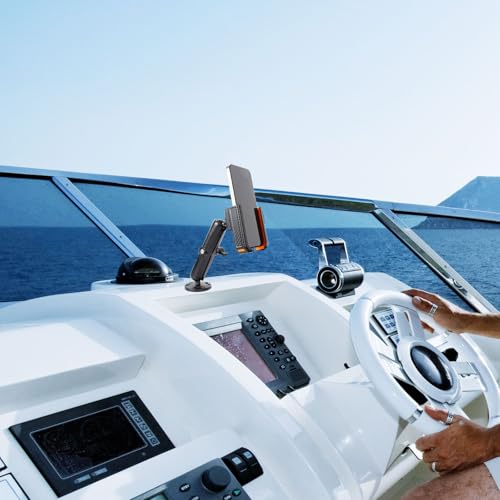 xik Universal Phone Mount Holder for Boat Car Truck Motorcycle UTV - AMPS Round Base, [1s Lock & Release][360° Adjustable], Fits 4.7"-7.2" Phones, Heavy Duty, Wall Mount - style: Long style